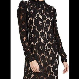 Wayf lace midi dress